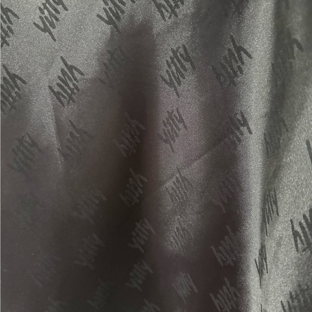 Yitty Iconic Black Satin Midi Crop Top - Picture 3 of 7